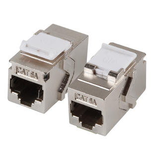 EFB RJ45 Keystone Snap-in Cat.6A STP 1:1 Keystone Metall